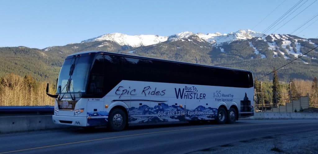 Bus to Whistler from Vancouver - $35 Round Trip